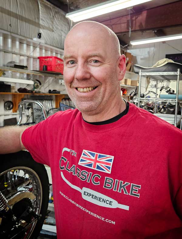 Classic Bike Experience Shop Manager, Sherb Lang