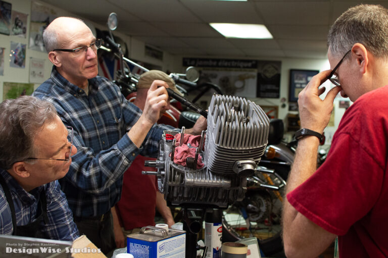 Peter Booth and Team Skippy Racing at Classic Bike Experience