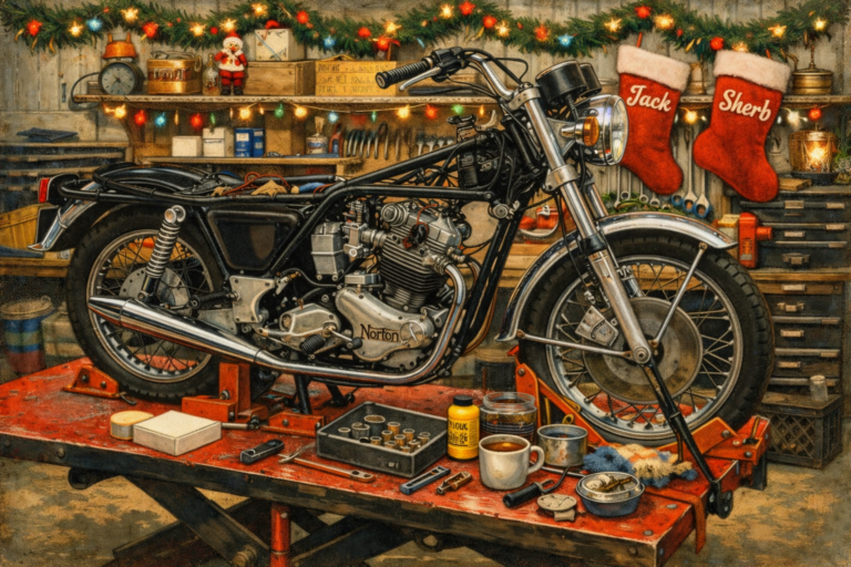 A Classic Bike Christmas Where the holiday Season Meets Classic Iron